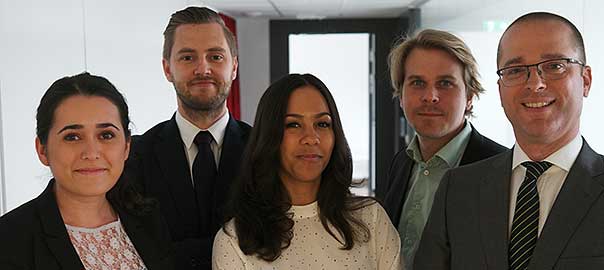 Emily Tomas da Costa, Olle Lindberg, Tahmina Sahibli, Erik Olsson samt Kristian Pedersen