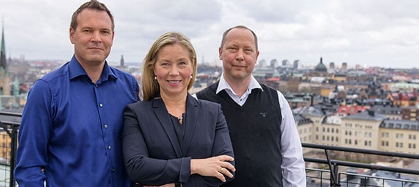 Henrik Grönberg, Anna Ulfsdotter Forssell och Jonatan Wahlberg.